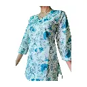 Aqua Bloom 3/4 Sleeves Kurti