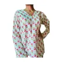 Blooming Dahlia V-Neck Kurti