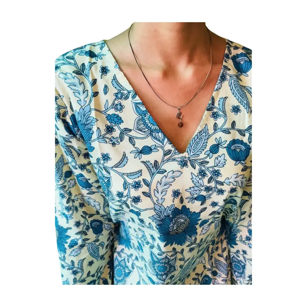 Azure Bloom Kurti