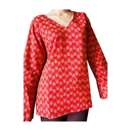 Crimson Heritage Kurti