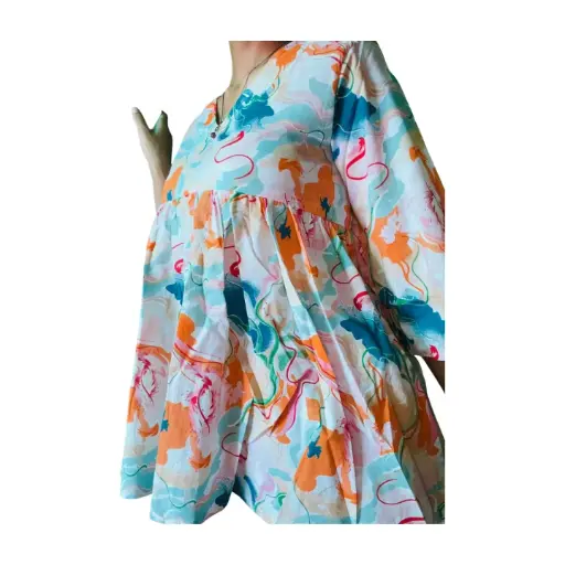 Watercolor Dreams Frock Kurti 